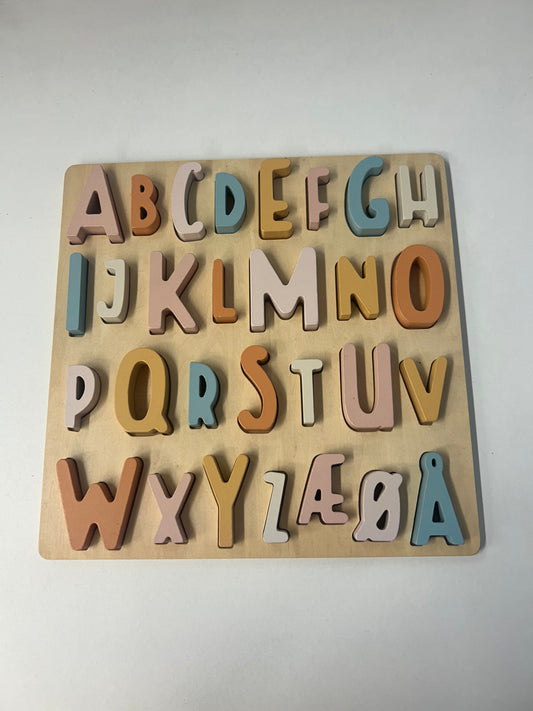 Sebra bogstav puslespil i træ